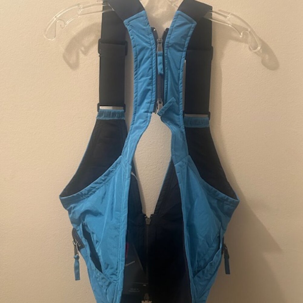 Free People Movement FP Outdoor Pursuits Blue Nylon Zip Pocket Utility Vest NEW - Picture 16 of 16